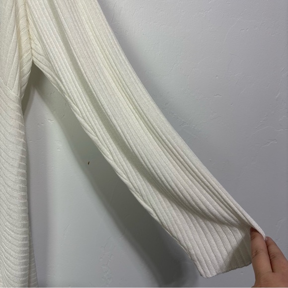 Catherines Plus Women's 3X Open Front Cardigan Sweater Flowy - Picture 7 of 11